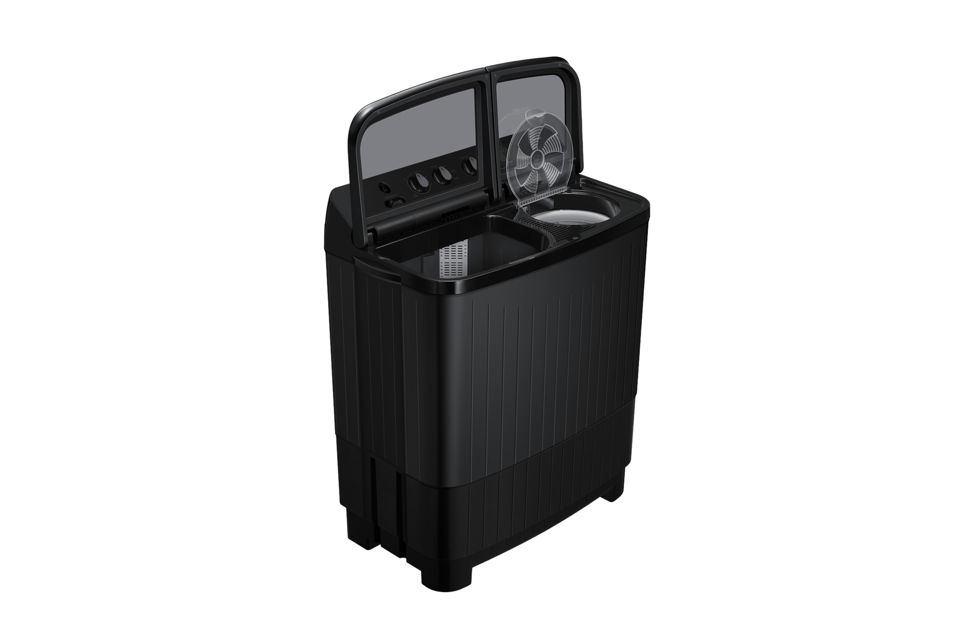 8.0 kg Semi Automatic Washing Machine with Toughened Glass Lid, WT80F4560GD Dynamic-Open Black 