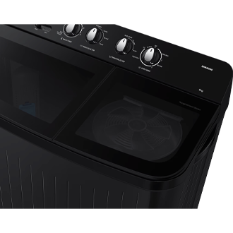 8.0 kg Semi Automatic Washing Machine with Toughened Glass Lid, WT80F4560GD Detail4 Black 