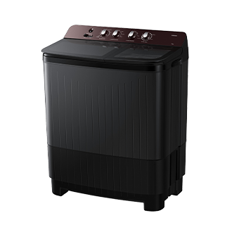 8.0 kg Semi Automatic Washing Machine with Toughened Glass Lid, WT80F4560GD R-Perspective Wine 