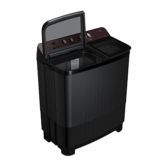 8.0 kg Semi Automatic Washing Machine with Toughened Glass Lid, WT80F4560GD Wash-Tray-Open Wine 