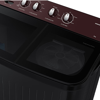 8.0 kg Semi Automatic Washing Machine with Toughened Glass Lid, WT80F4560GD Detail4 Wine 