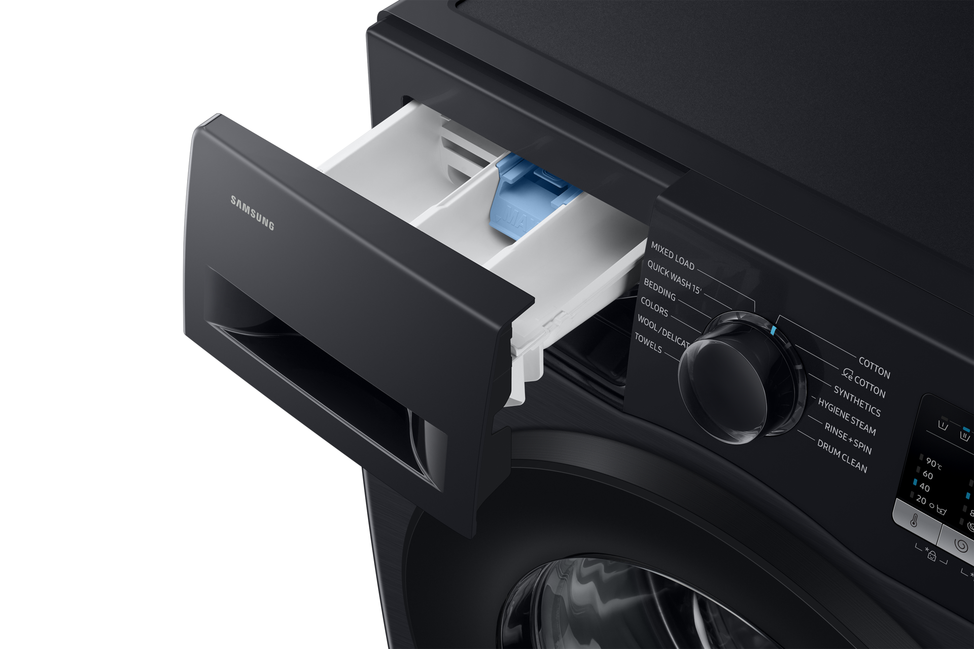 7.0 kg Front Load Washing Machine with Diamond Drum Detail Black 