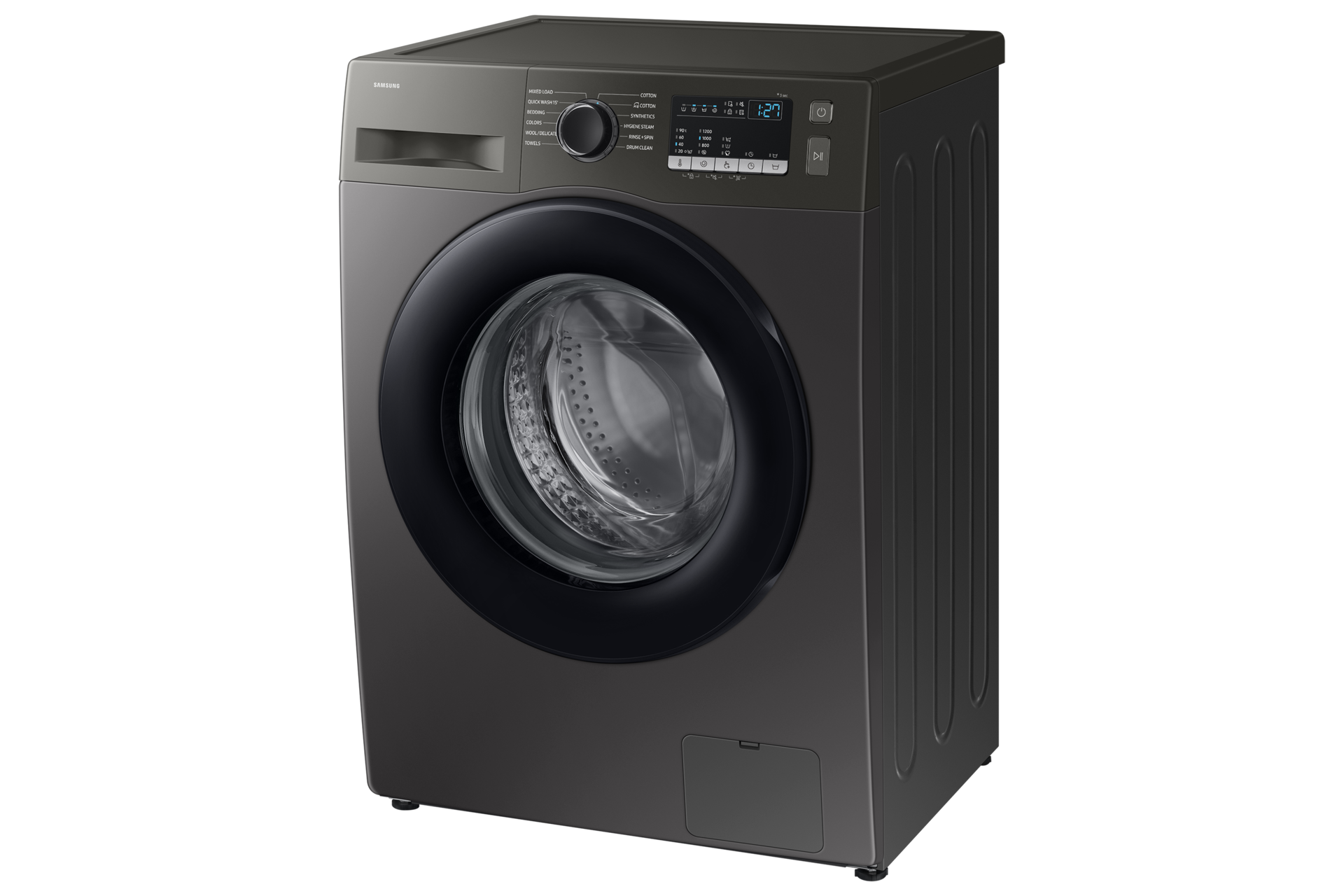 7.0 kg Front Load Washing Machine with Diamond Drum R-Perspective Refined Inox 