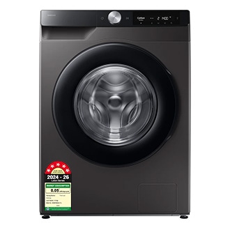 8.0 kg AI Ecobubble™ Front Load Washing Machine with SmartThings & Wi-Fi, WW80T504DAX1 Dark Gray