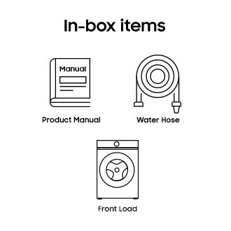 9.0 kg Front Load Washing Machine, Hygiene Steam, WW90FG4U04AS Navy