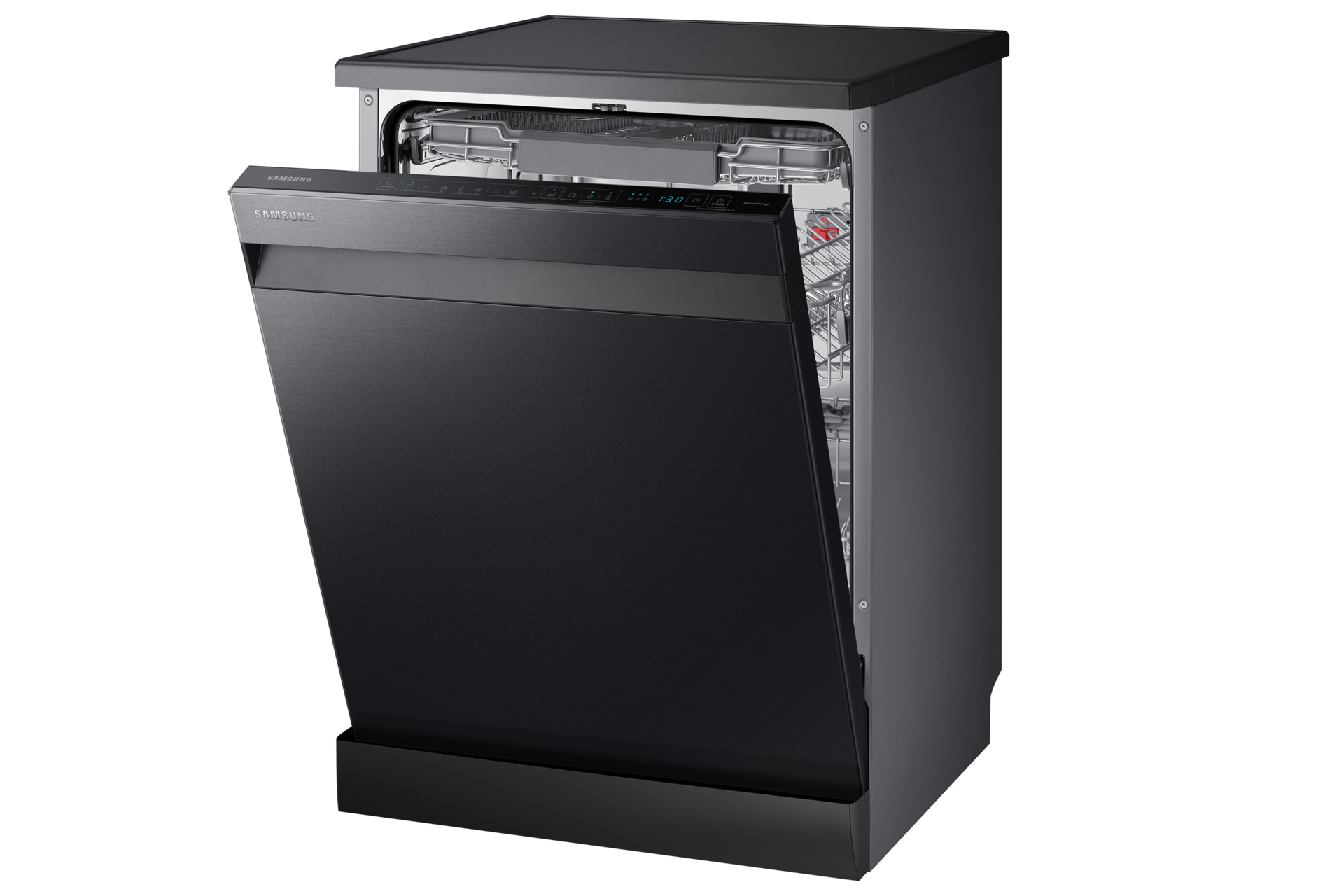 DW8500AM DW60A8050FB Freestanding Dishwasher with High Energy Efficiency Simply more convenient  (2021) Right-Perspective1 Black 