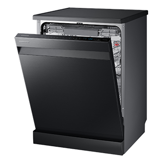 DW8500AM DW60A8050FB Freestanding Dishwasher with High Energy Efficiency Simply more convenient  (2021) Right-Perspective1 Black 