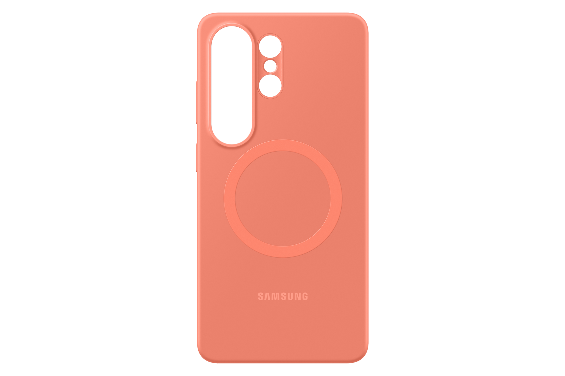 غطاء مغناطيسي سيليكون لهاتف Galaxy S26 Ultra Front2 Coralred 
