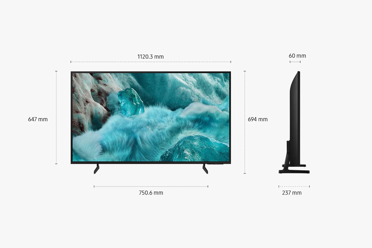 تلفزيون سامسونج الذكي QLED 4K طراز Q7F بخاصية Vision AI حجم 50 بوصة (2025) أسود