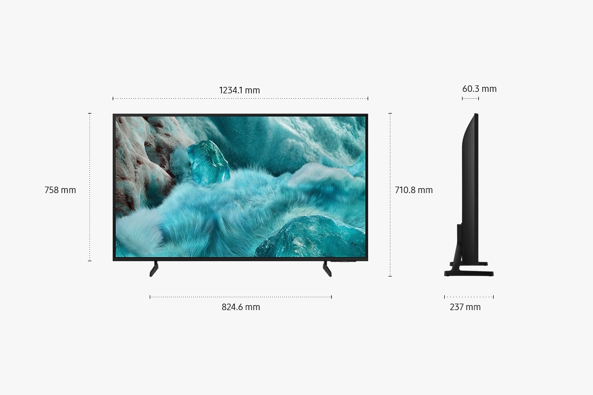 تلفزيون سامسونج الذكي QLED 4K طراز Q7F بخاصية Vision AI حجم 55 بوصة (2025) أسود