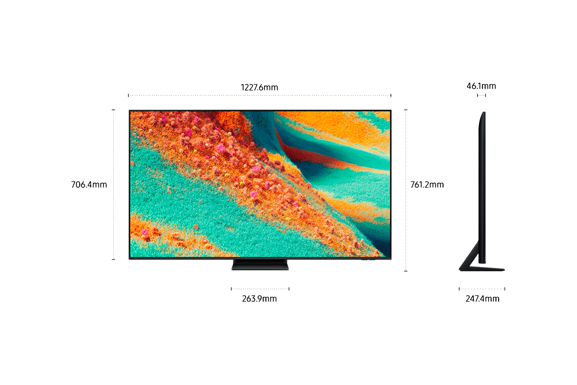 تلفزيون ذكي Neo QLED QN85F 4K Vision AI (2025) مقاس 55 بوصة من Samsung Black