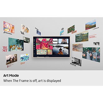 تلفزيون ذكي The Frame 4K Samsung Vision AI Smart TV (2025) مقاس 65 بوصة أسود