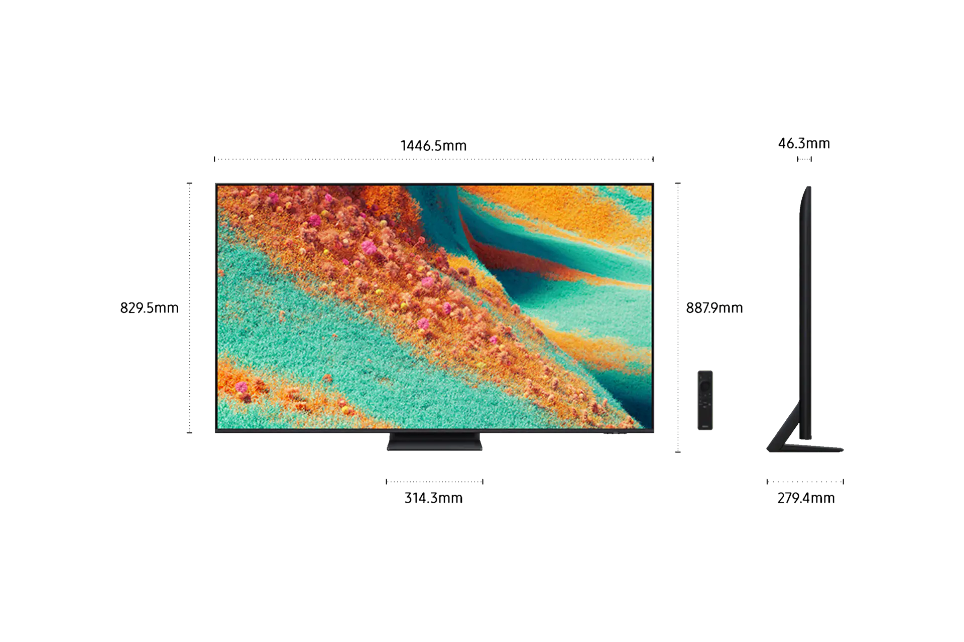 تلفزيون ذكي Neo QLED QN85F 4K Vision AI (2025) مقاس 65 بوصة من Samsung Black