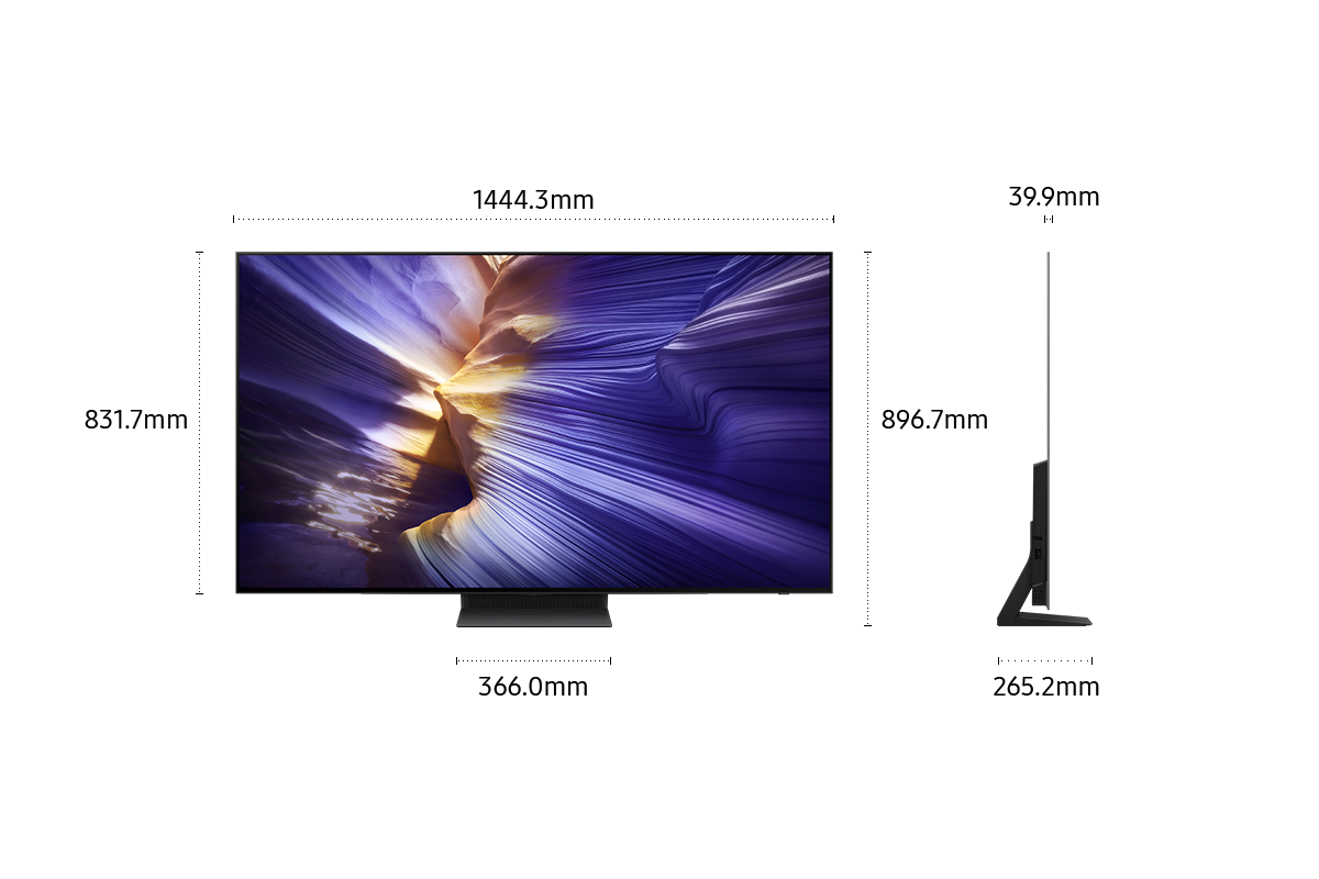 تلفزيون ذكي OLED S90F 4K Samsung Vision AI Smart TV (2025) مقاس 65 بوصة Black