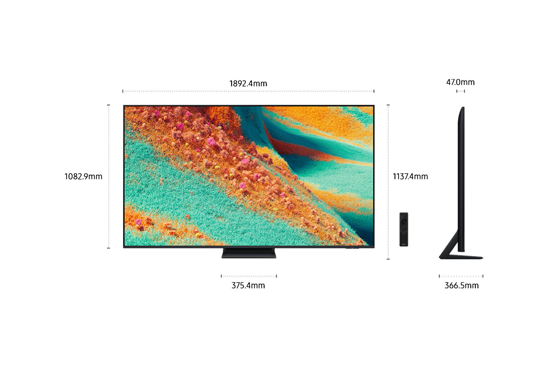 تلفزيون ذكي Neo QLED QN85F 4K Vision AI (2025) مقاس 85 بوصة من Samsung Black