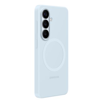 Galaxy S26 Silicone Magnet Case Dynamic Light Blue 