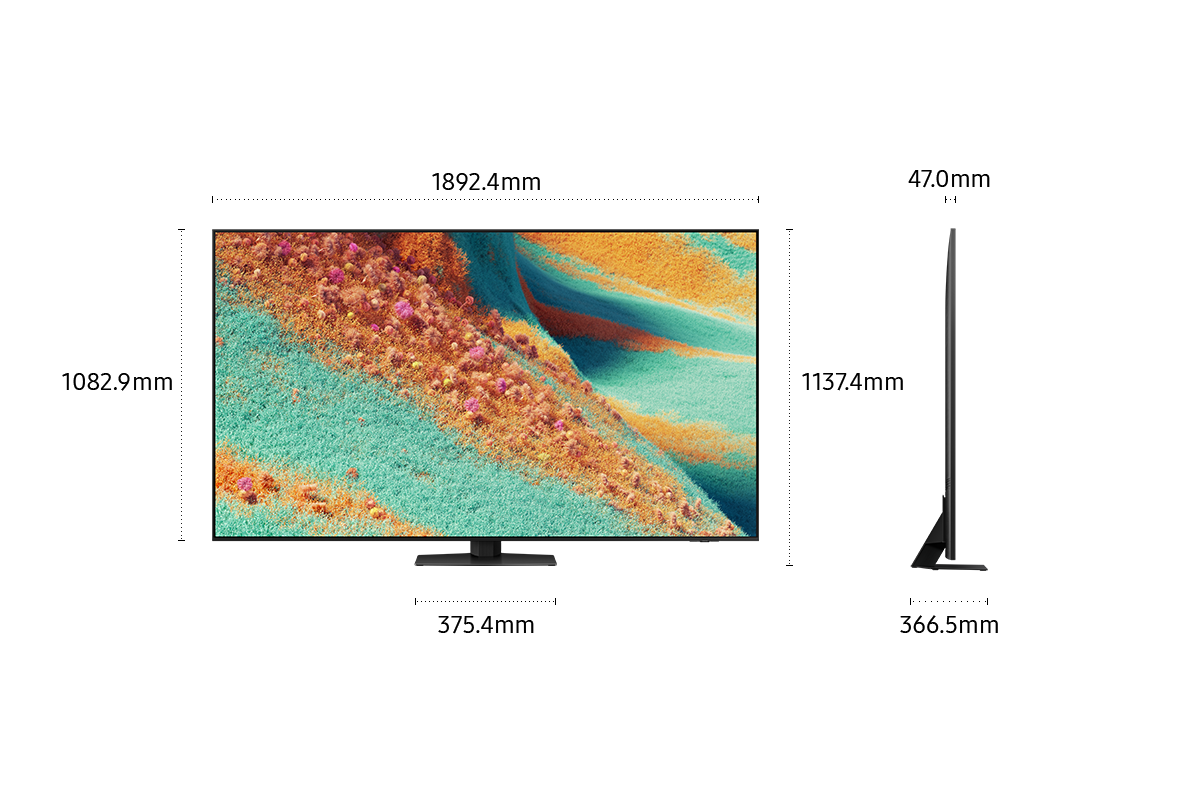 تەلەفزیۆنی زیرەکی 85 ئینچی Neo QLED QN85F 4K Samsung Vision AI (2025) Black