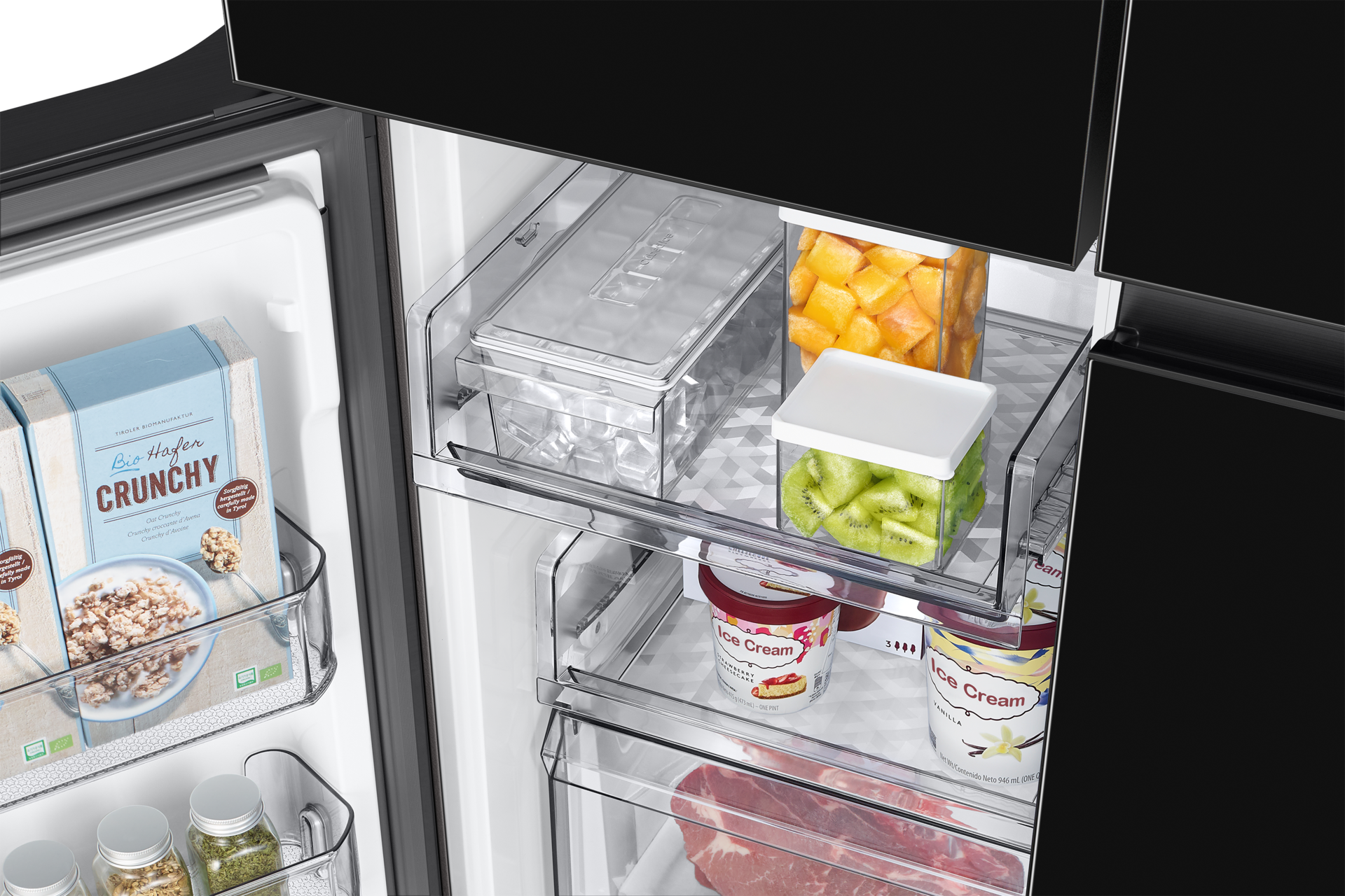 freezer-ice-bucket Clean Black