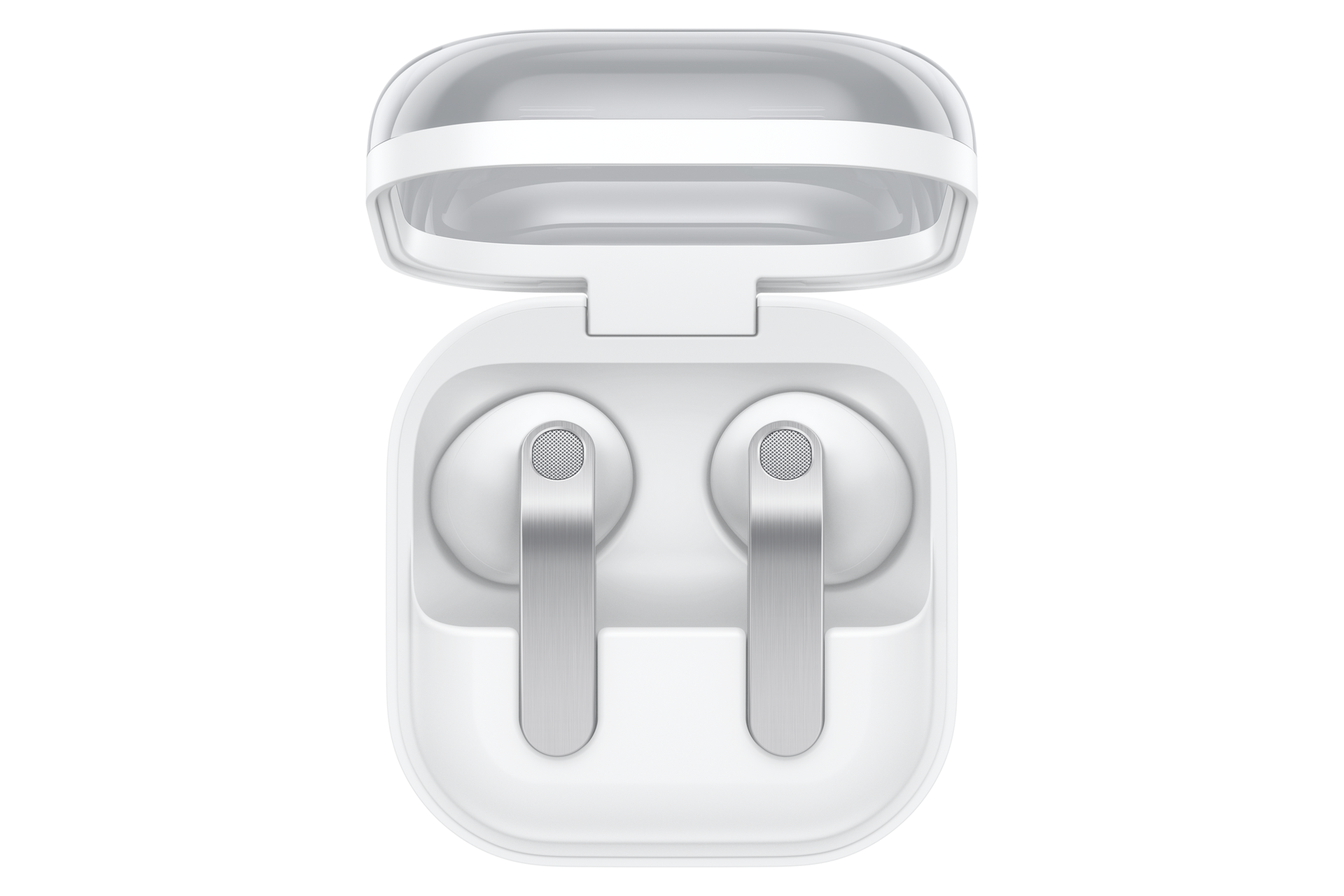 Galaxy Buds4 Case-Opened White 