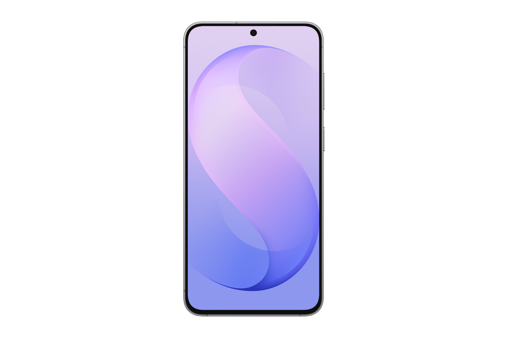 Galaxy S26 FE به رنگ بلوبری از نمای جلو 2
