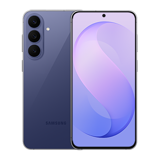 Galaxy S26 FE به رنگ بلوبری از نمای جلو