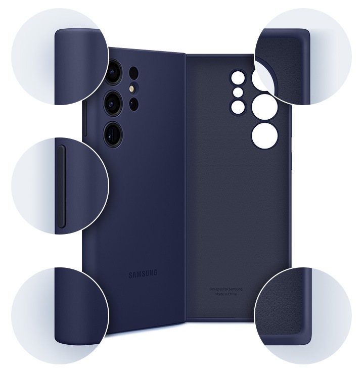 Custodia Silicone Per Galaxy S23 Ultra | Protezione Fotocamera | Verde Mezzanotte - Foto 5