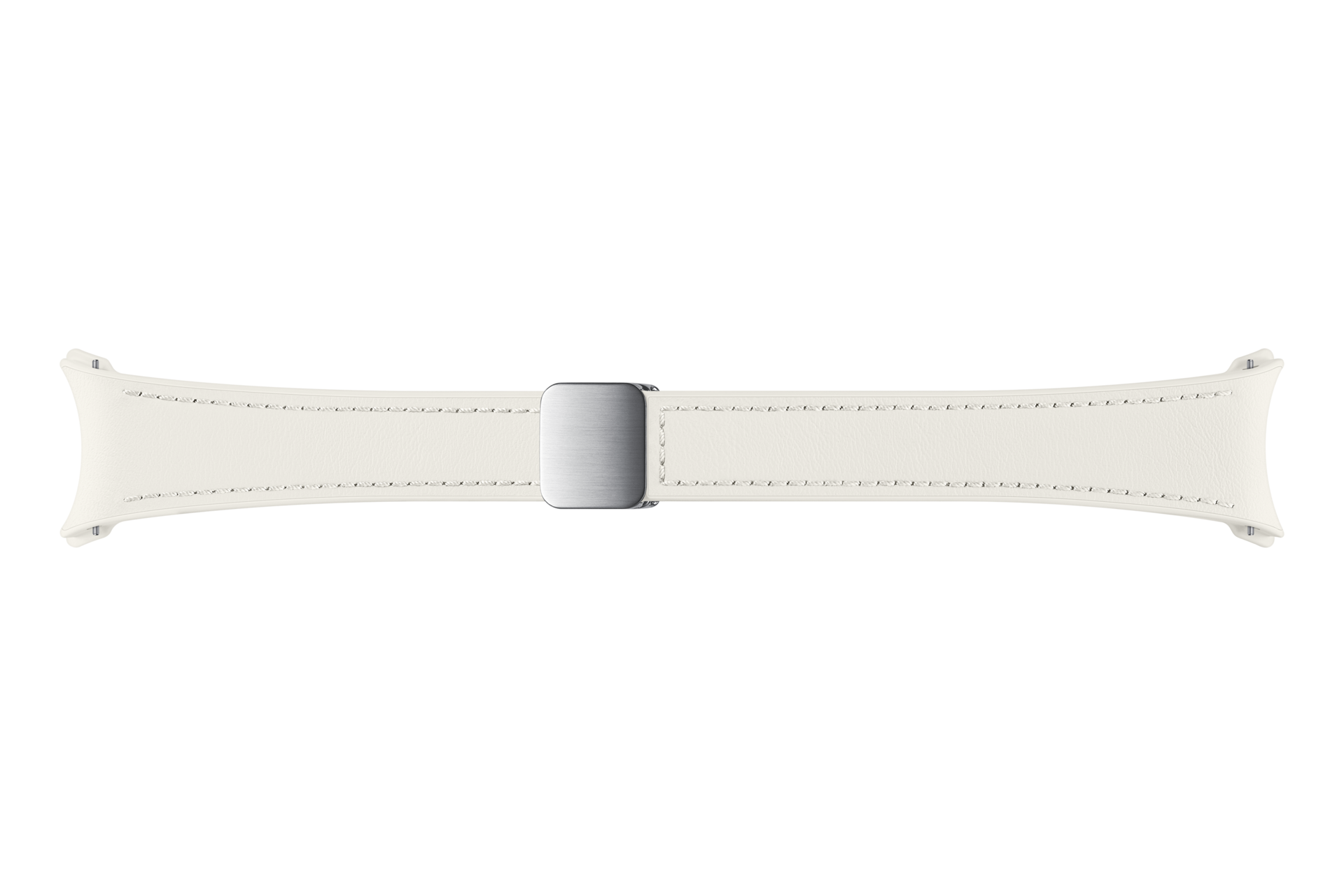 Samsung Galaxy Watch6 D-Buckle Hybrid Eco-Leather Band Slim (S/M), Cream