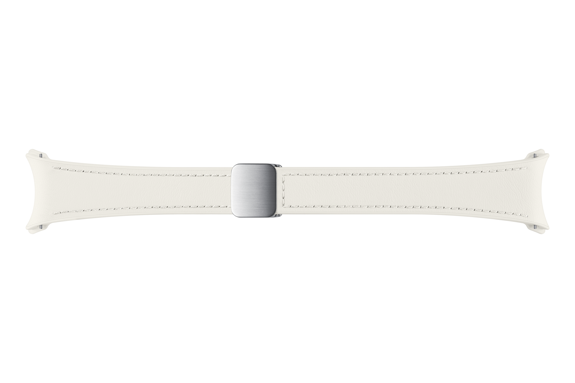 Samsung Galaxy Watch6 D-Buckle Hybrid Eco-Leather Band Slim (S/M), Cream