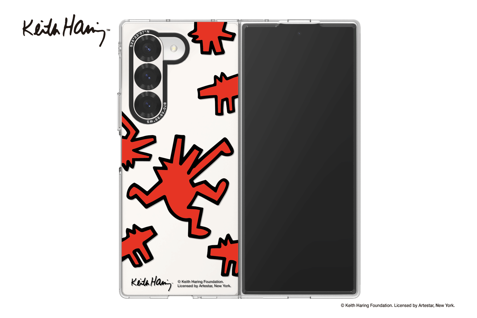 Samsung Keith Haring Slim Case for Galaxy Z Fold6 GP-FPF956SBCRW, Red