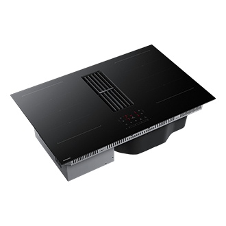 Cooktop Extractor Induction Hob and Anti Scratched Glass . Furniture-Combination Black 