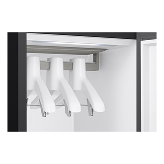 Bespoke AI Dryer with Dual AirWash and Dual JetSteam DF18CB8700CRE1 Detail-Hanger Silver 