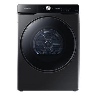 Laundry Dryer with Hybrid Heat Pump and AI Control DV16DG8600BVU3 Front-On Black 