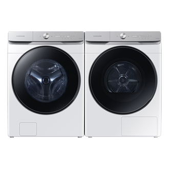 Laundry Dryer with Hybrid Heat Pump and AI Control DV16DG8600BWU3 Front-On-Set White 