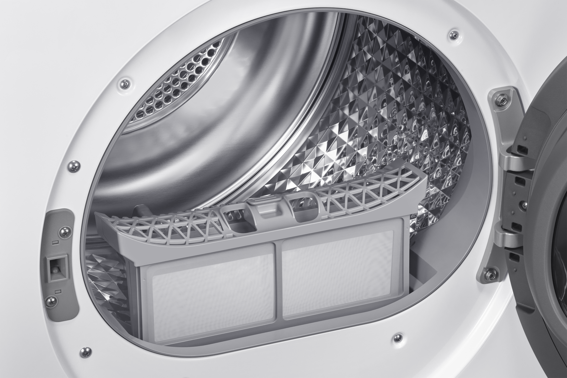 DV5000D Dryer SpaceMax™ and Hygiene Care 11kg Detail-Drum White 