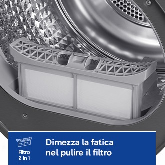 Asciugatrice Samsung Crystal EcoDry 8 Kg DV80DG52B0AEET Bianco