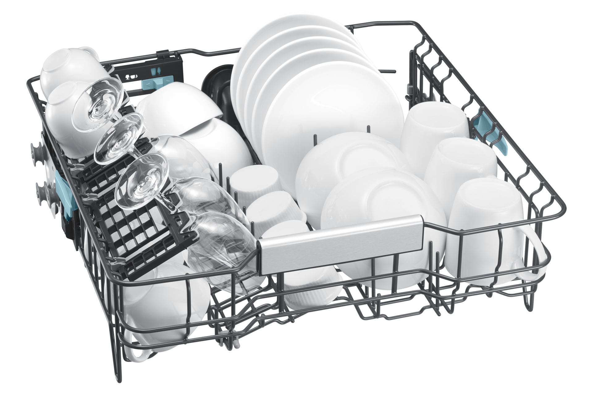 DW90H/24 Full Built-in Dishwasher Energy Efficiency and AI Wash ⠀ Detail3 White 
