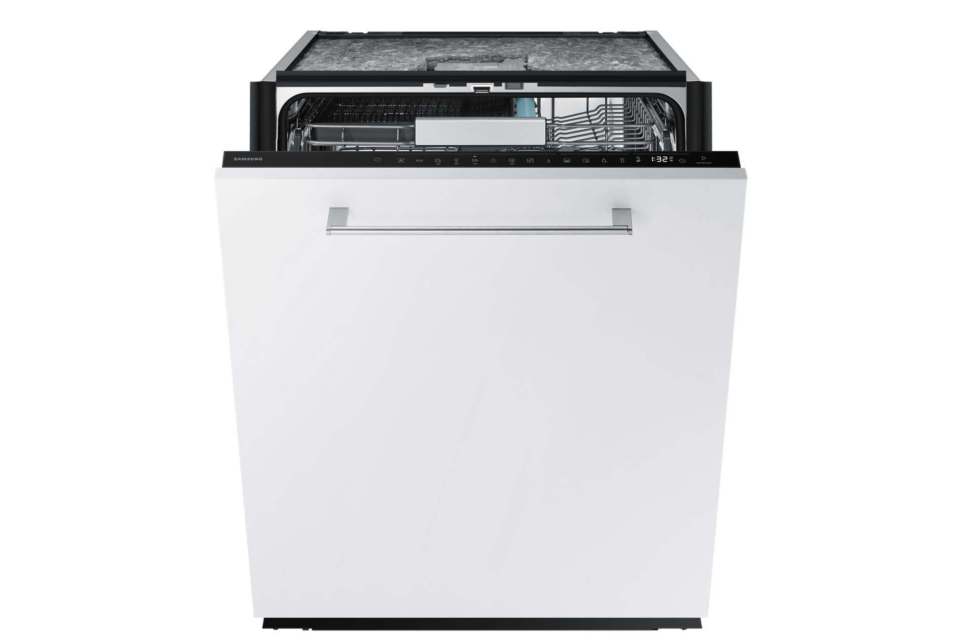DW90H/24 Full Built-in Dishwasher Energy Efficiency and AI Wash ⠀ Front-Open White 
