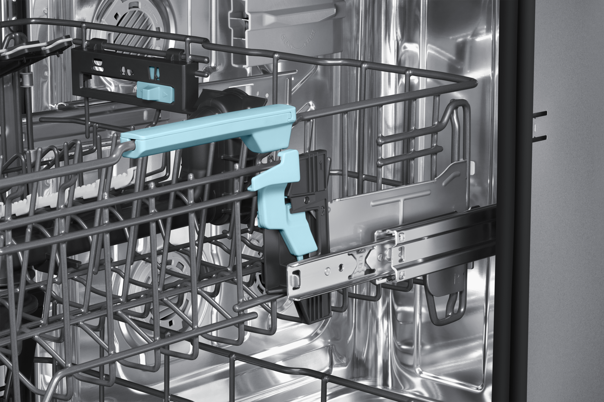 DW90H/24 Full Built-in Dishwasher Energy Efficiency and AI Wash ⠀ Detail6 White 
