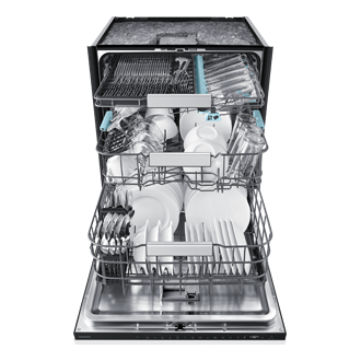 DW90H/24 Full Built-in Dishwasher Energy Efficiency and AI Wash ⠀ Front-Open3 White 