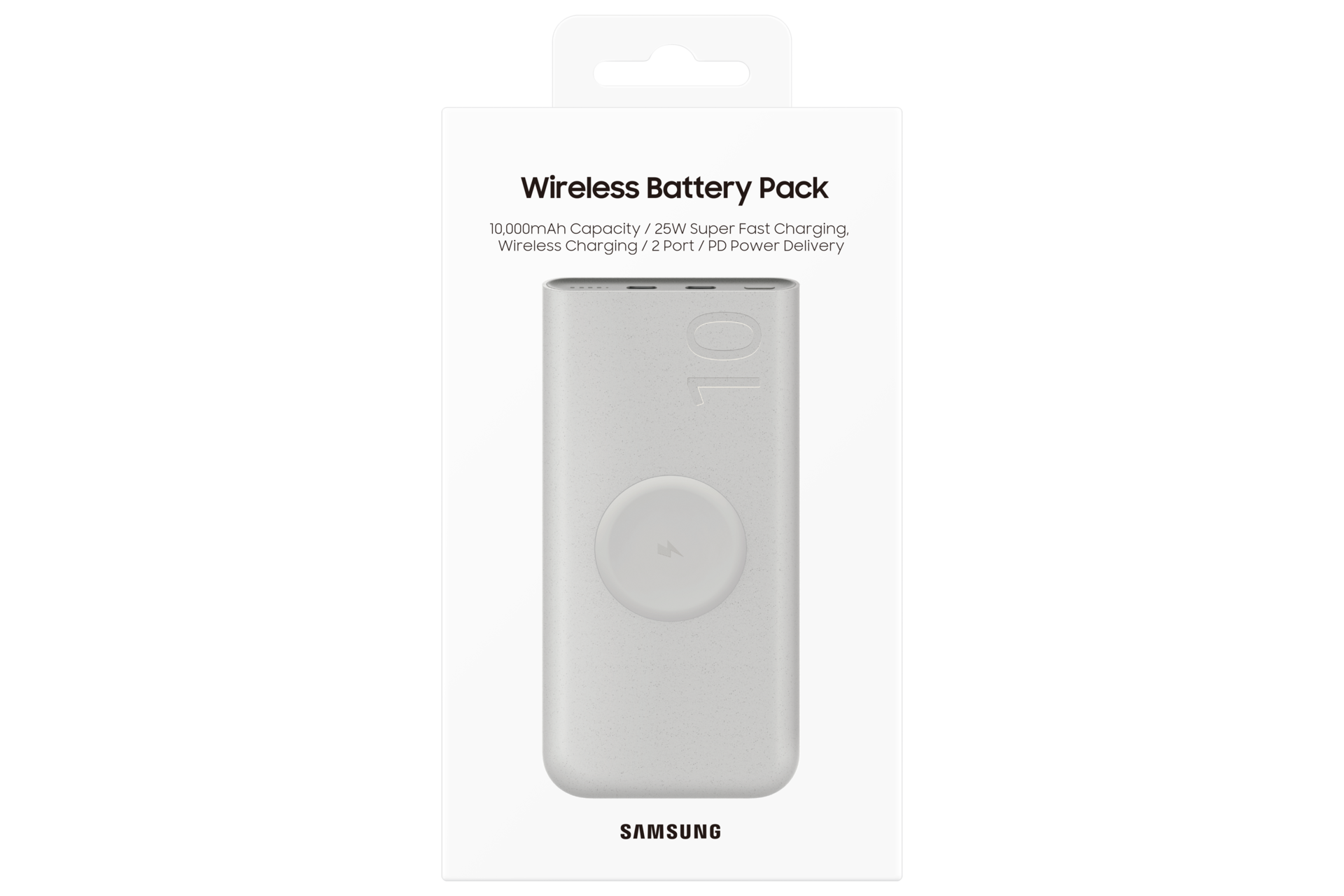 Wireless Battery Pack 10,000mAh EB-U2510YUEGEU Package Beige 