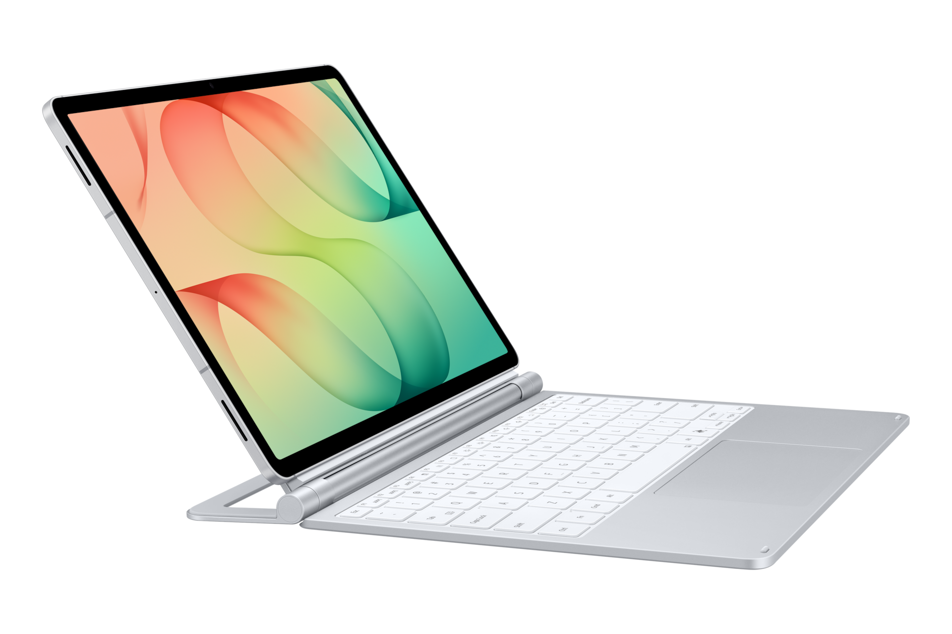 Pro Keyboard for Galaxy Tab S12+ Standing2 Silver 