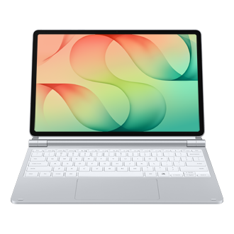 Pro Keyboard for Galaxy Tab S12+ Standing1 Silver 