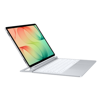 Pro Keyboard for Galaxy Tab S12+ Standing2 Silver 