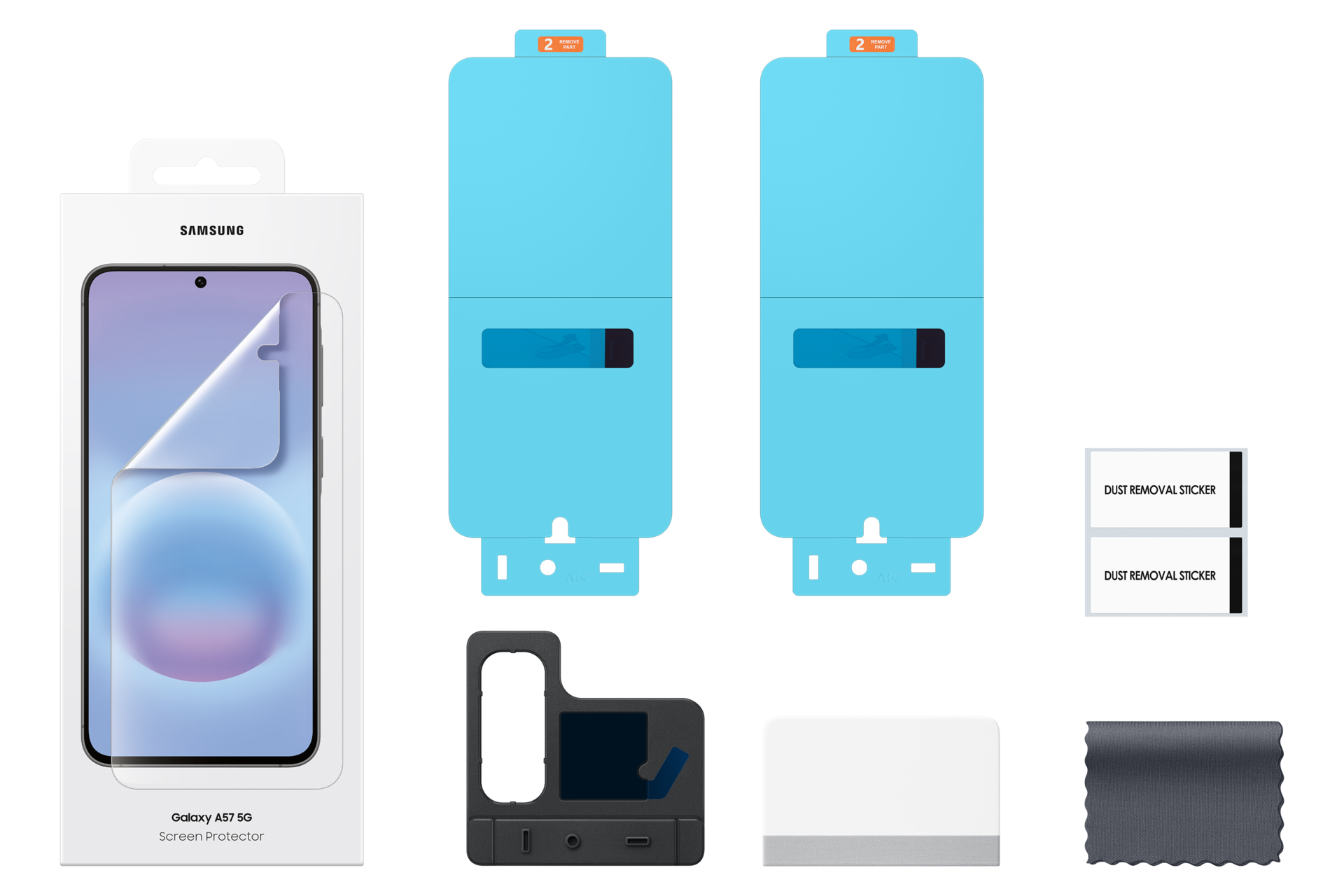 Galaxy A57 5G Screen Protector Set Transparent 