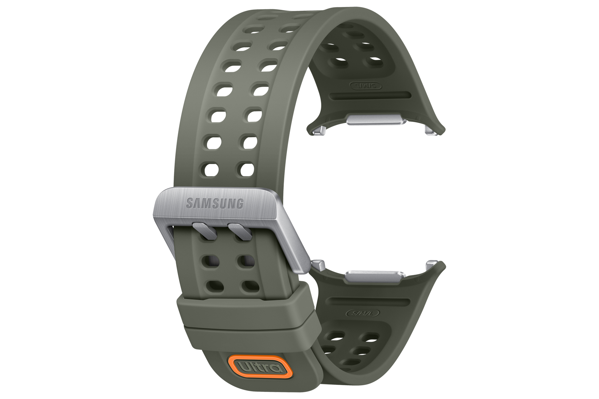Marine Band (S/M/L) for Galaxy Watch Ultra2 Back-Perspective Olive 
