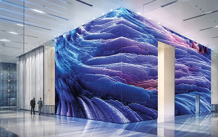 The Wall installed on the wall