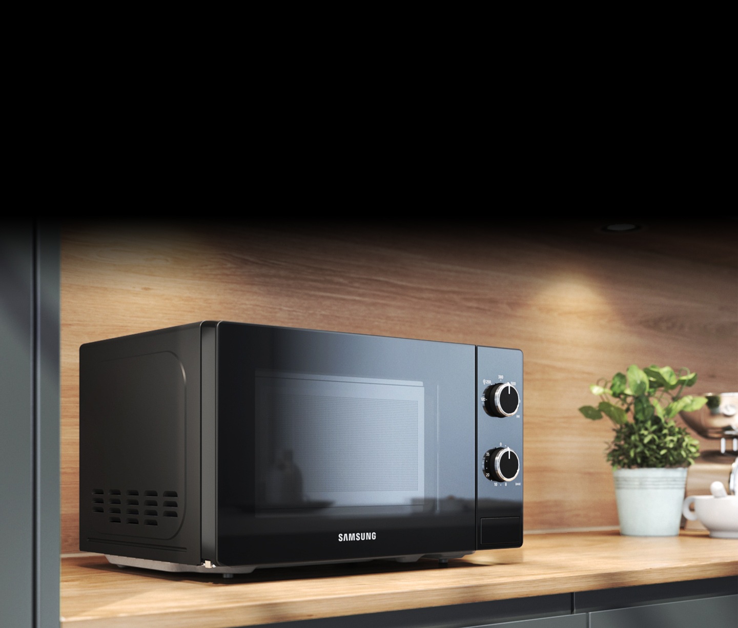 FORNO MICROONDE COTTURA ESSENZIALE SAMSUNG MS20A3010AL 23 L 700 W LIBERA  INSTALLAZIONE REFURBISHED NERO