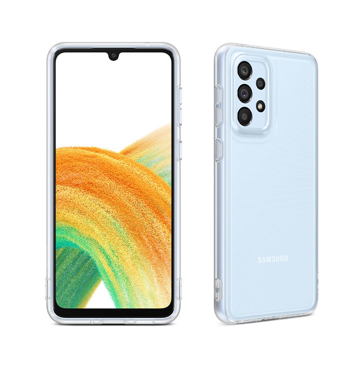 N NEWTOP Custodia Cover Compatibile con Samsung Galaxy A33 5G, Morbido TPU CLEAR Gel Silicone Anti Graffio Trasparente Slim Sottile Flessibile Case Posteriore Proteggi