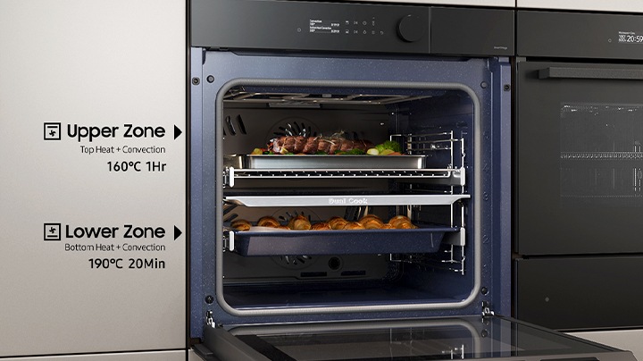 Horno multifunción Samsung Dual Cook NV7B5640SBS 60 cm acabado acero  inoxidable