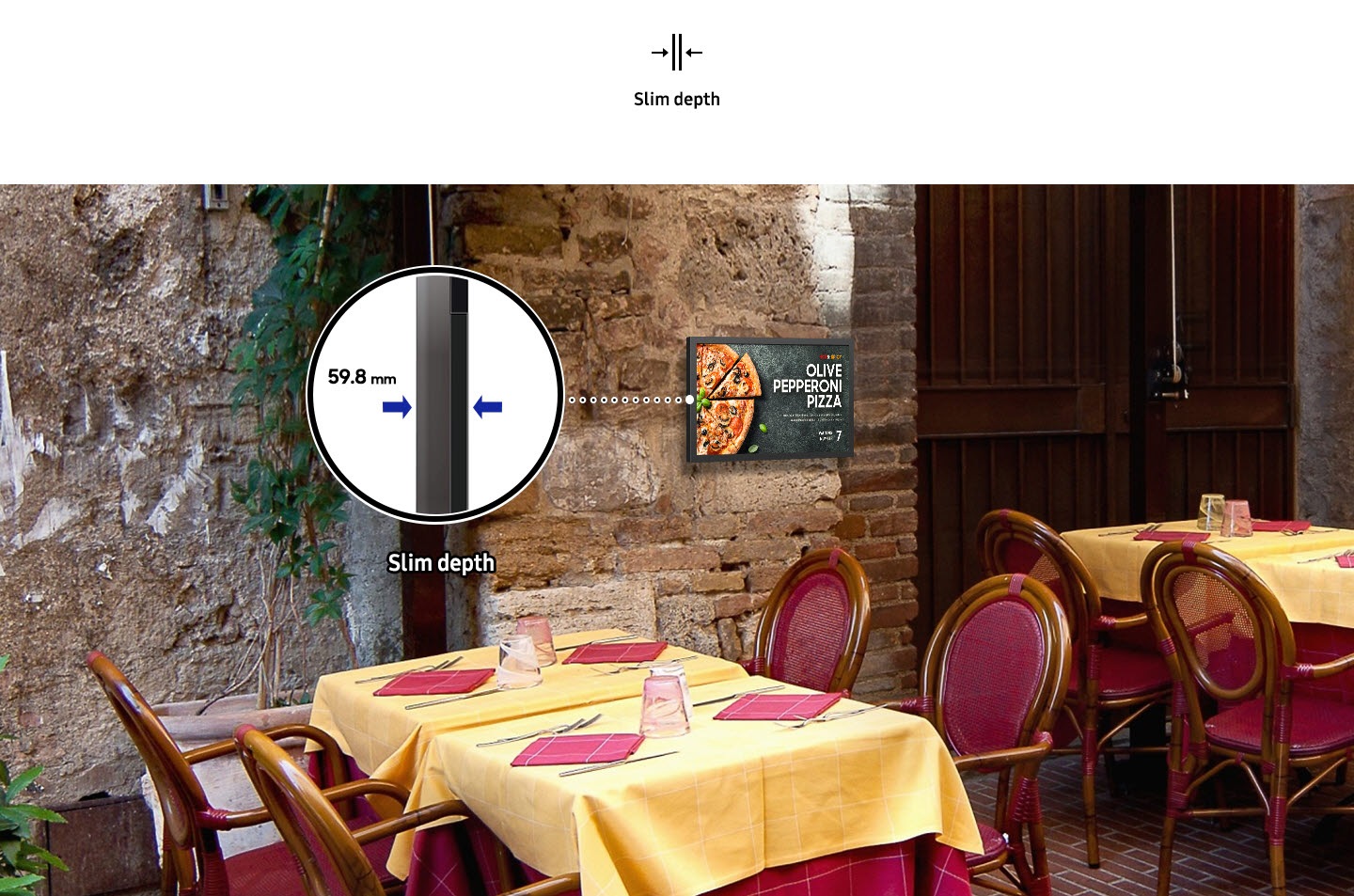 Design sottile e compatto